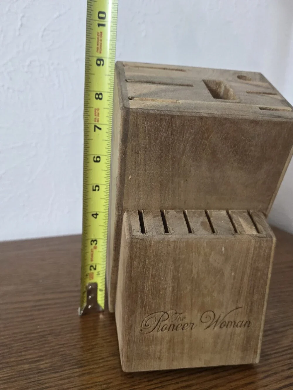 The Pioneer Woman Butcher Block Knife Rack Holder 13 Slots Block Only